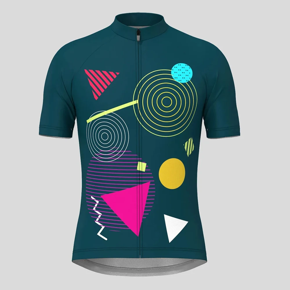 

Abstract Memphis Man Cycling Jersey Short Sleeve Summer Bike Shirt Bicycle Wear Mountain Road Clothes Breathable MTB Clothing
