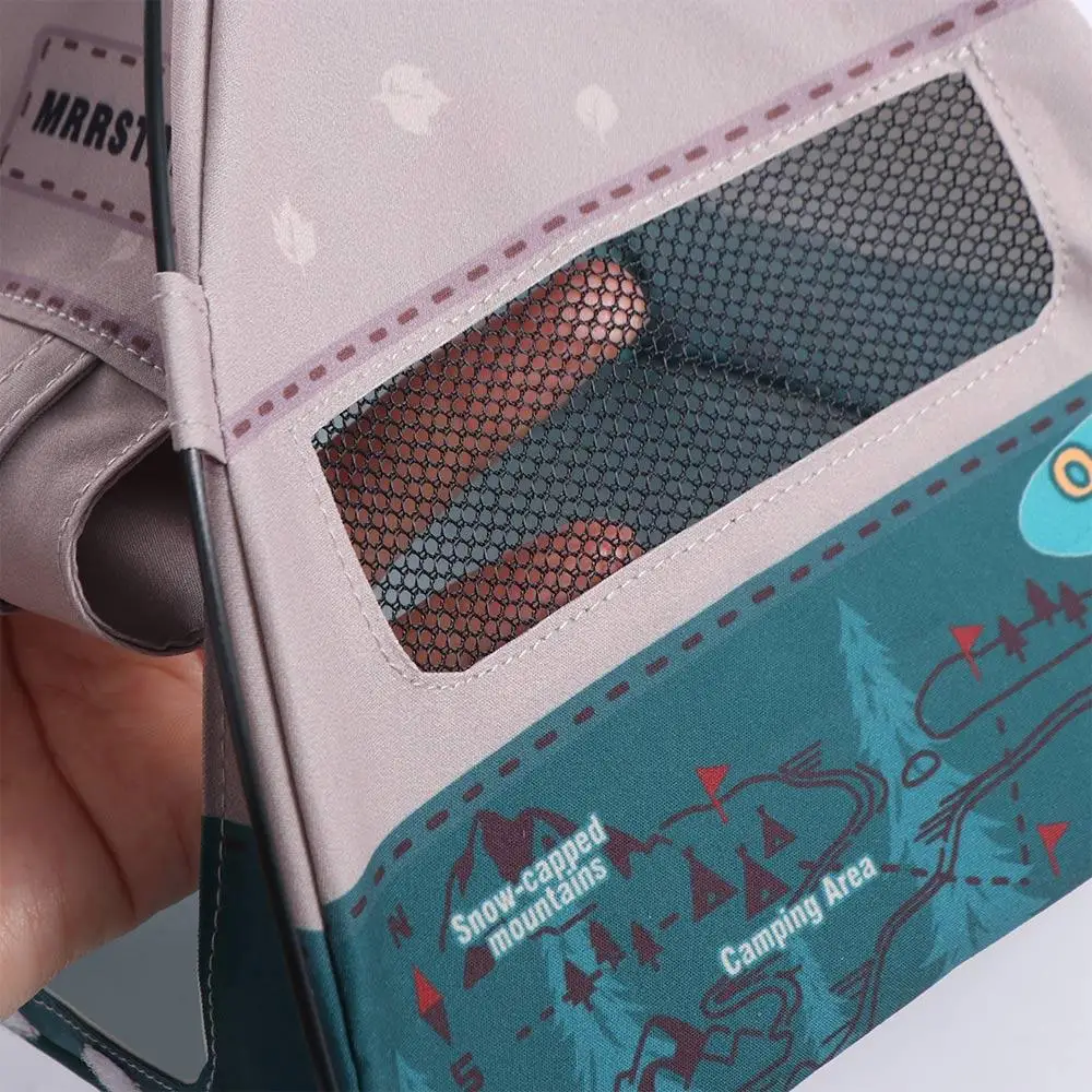 1:12 Scale Camping Tent Model Decoration Oxford Cloth Simulated Outdoor Tent Ornament Ob11 Doll Doll Small Tent Photo Props