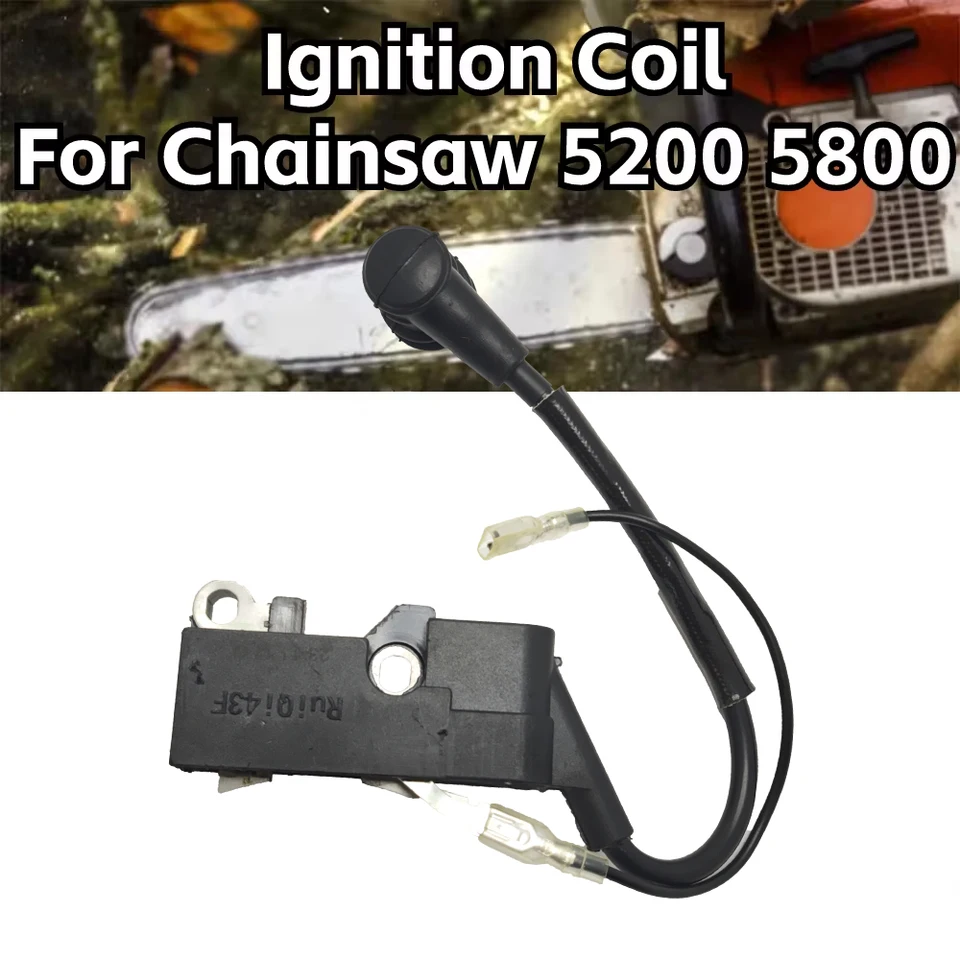 BOBINA DI ACCENSIONE Per Motosega 45cc 52cc 58cc 4500 5200 5800 Apparecchio Da Giardino Pezzi Di - Foto 12