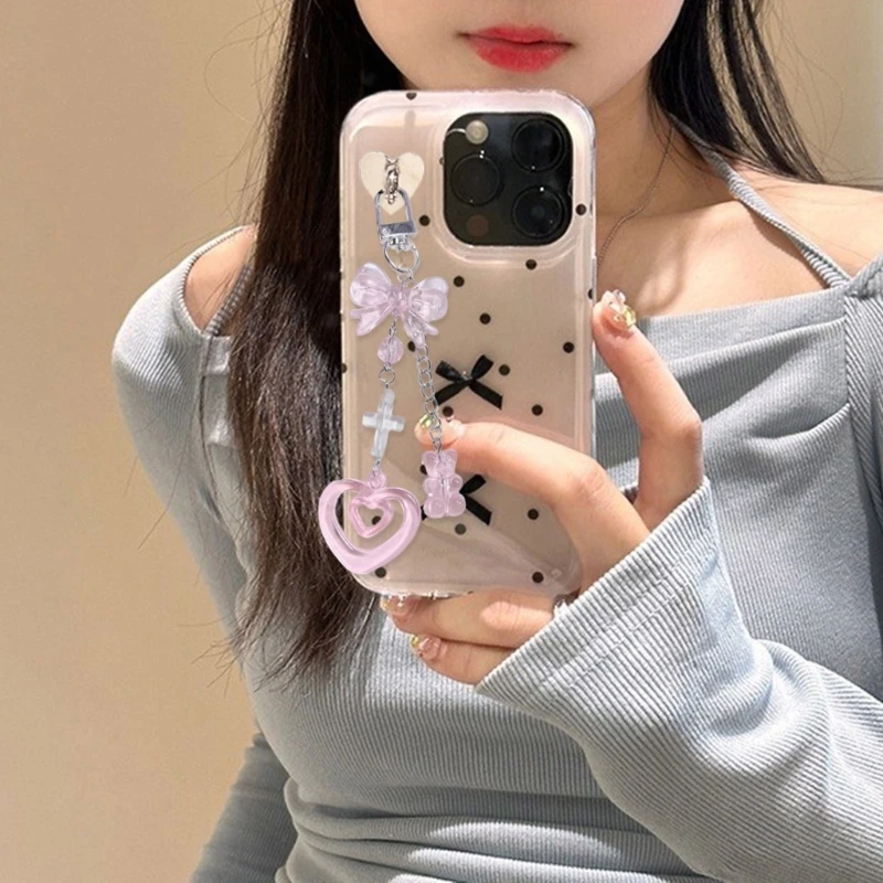 세련된 카메라 펜던트 귀여운 전화 매력 가방 펜던트 완벽한 가방 액세서리 전화 쥬얼리 패션 애호가를위한 완벽한 선물