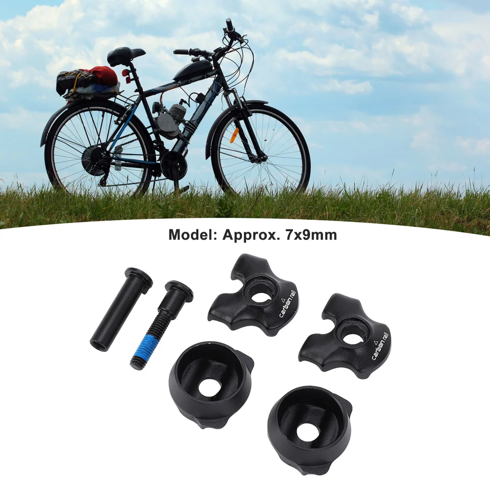 Clip per reggisella | Adattatore per guide sella in carbonio | Clip ovale/rotonda 7 × 9 mm/7 × 7 mm, morsetto ovale rotondo portatile per tubo sella ciclismo