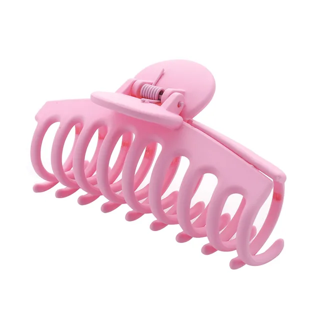 Women Girls Geometric Hair Claw Clamps Metal Hair Crab Moon Shape Hair Claw Clip Solid Color Hairpin Large Size Hair Accessories SG555