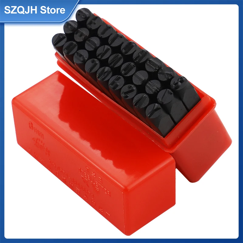 Strumento Per Timbratura In Metallo In Acciaio Nero Strumento Per Punzonatura Con Numero Arabo Lettere Inglesi Stampers Intagliati Logo In Pelle Guarn