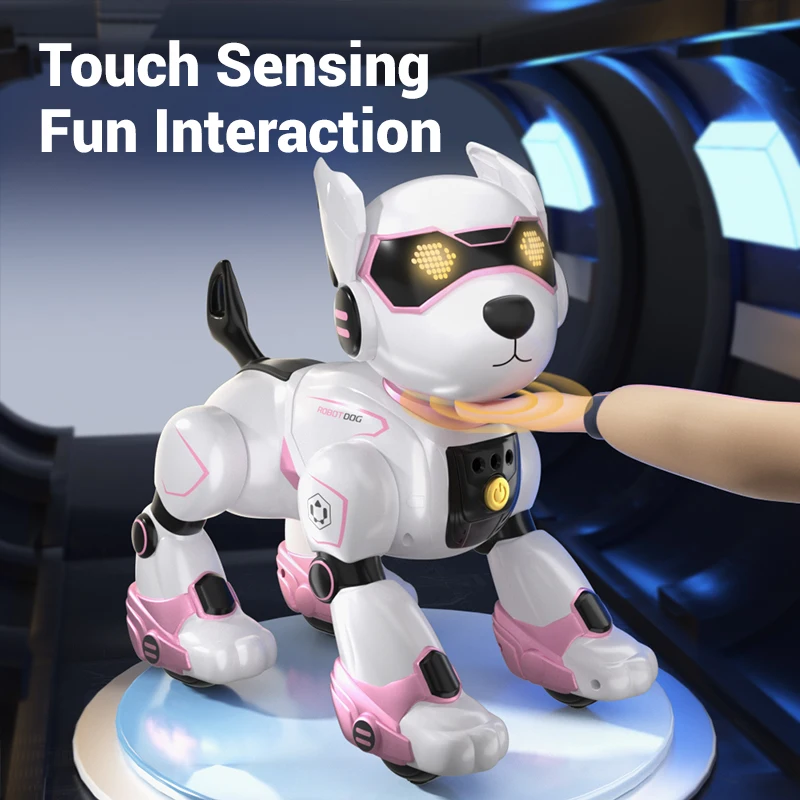 JJRC-R27 Intelligent Robot Dog Toy Touch Walking Dancing Light Playing Cute Remote Control Electric Smart Pet Dog Kid's Gifts remote control dog toy robot dance toys robot toy remote control robot toy