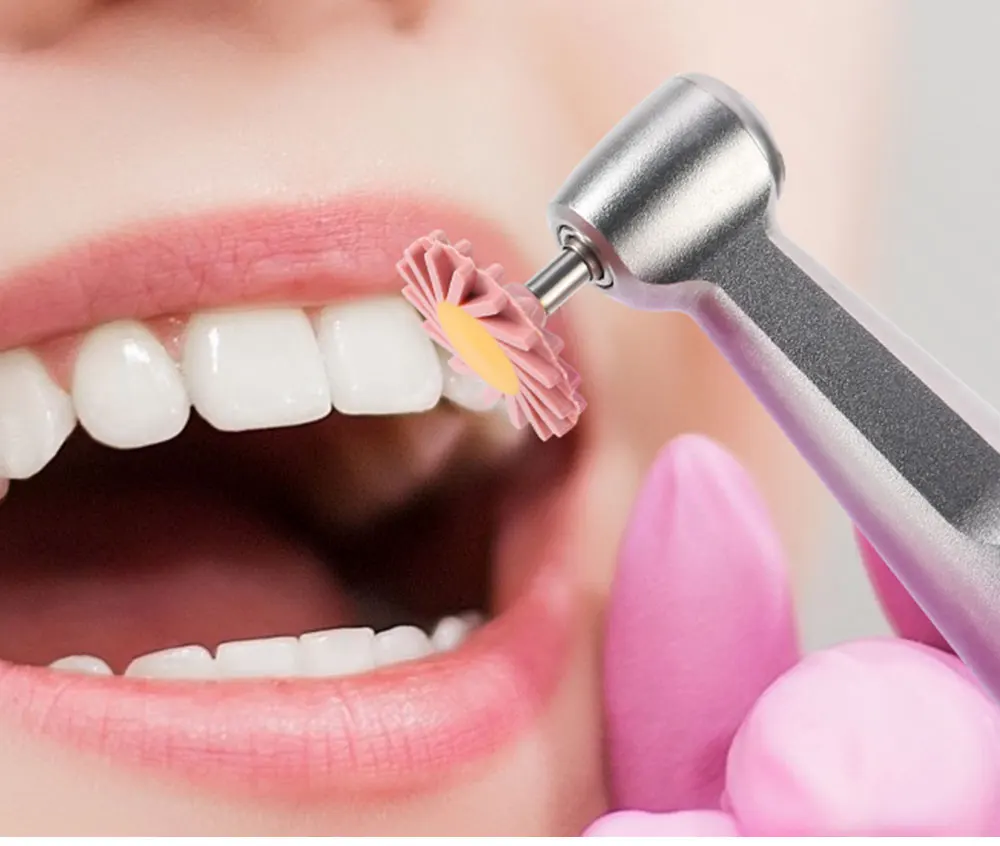 6 Stück/Box Dental-Zirkonoxid-Polierscheiben, Dental-Gummi-Polierer RA-Scheiben-Set 2,35mm Gummi mit Spiral-Flex-Fräsern – Detail 7
