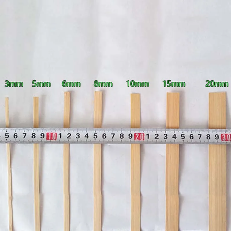 

Плоские бамбуковые полоски, 10 метров, 0,4 мм