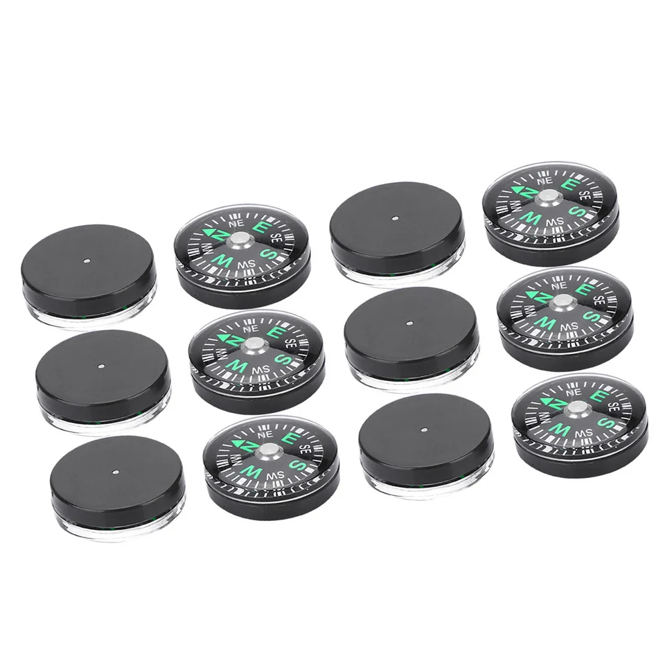 20 Mini Bussole Tascabili A Olio Ø20mm Per Escursionismo, Campeggio E Sopravvivenza - Kit Per Bambini E Adulti