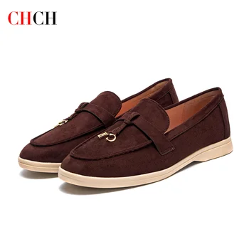Women's Lefu Shoes 2025 New Business Comfortable and Lightweight Lefu Shoes Suitable for Work Flat Shoes 1