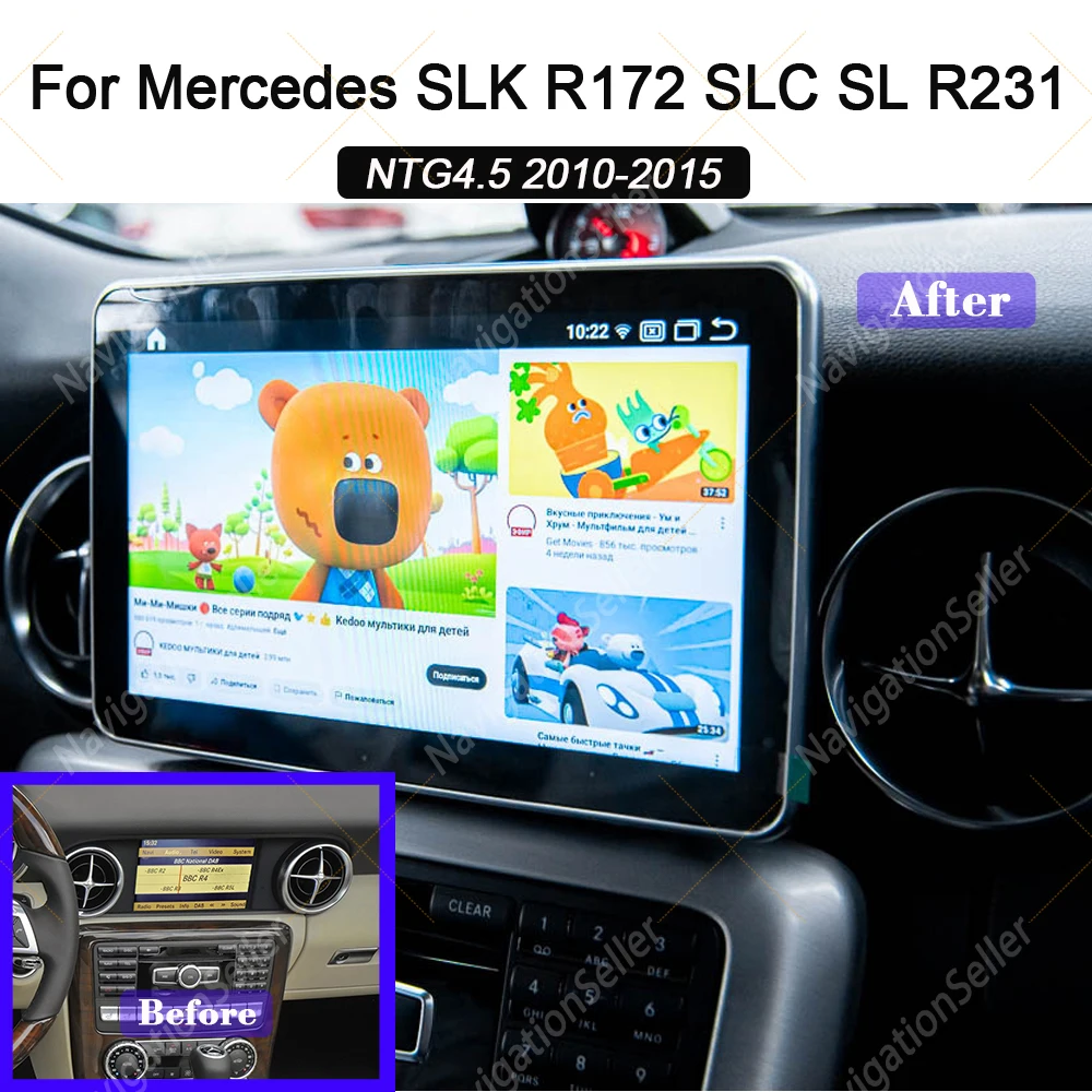 Wireless Carplay For For Mercedes Slk R172 SL R231 SLC Android Auto ...