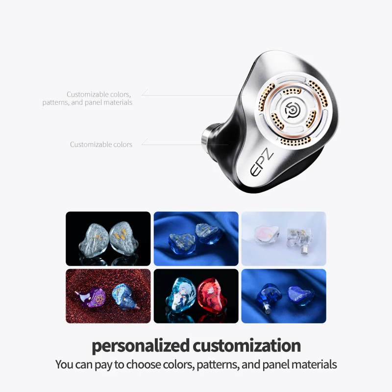 [美品] EPZ P50 1DD+2BA+2PLANAR 背面開放型 EPZ P50 ヘッドフォン 1DD+2BA+2PLANAR ハイブリッドドライバー HiFi