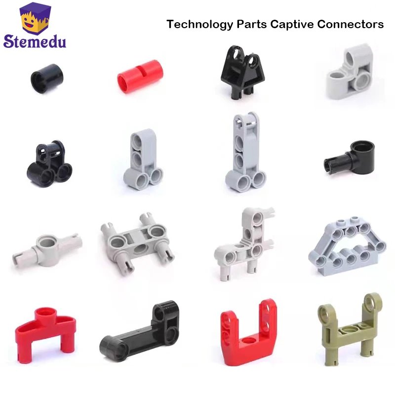 

Bolt Pin with Friction Peg Cross Axle Building Block Bricks Connector Technical Accessories MOC Parts Assemble Particles Toy