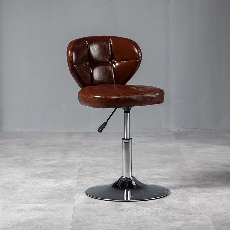 כיסא בר רטרו בסגנון האי האירופי עם מעלה גב סוויבל, כיסא בר ביתי מסחרי לשולחן קדמי
