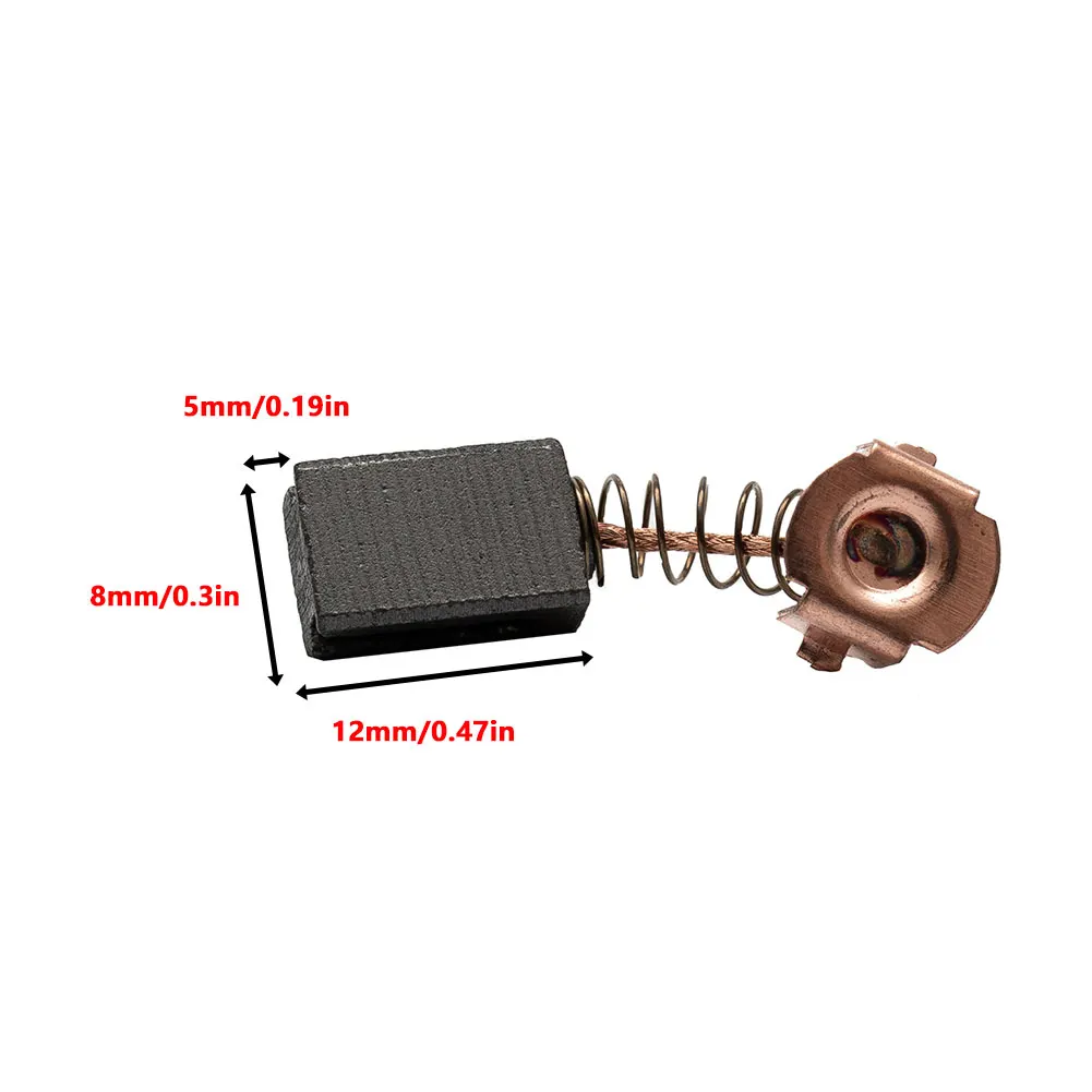 

Angle Grinder Carbon Brushes High Strength Parts Compatible With WS125 Electric Motor Grinder Replacement Carbon & Metal
