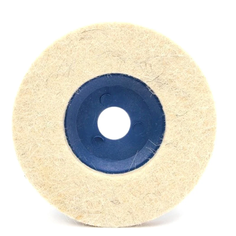 100mm Wool Polishing Wheel Beige Grinding Pads Grinding Angle Grinder Wheel Felt Polisher Disc Stainless Steel Aluminum grinding disc abrasive wheel grinding wheel wool felt polishing pad