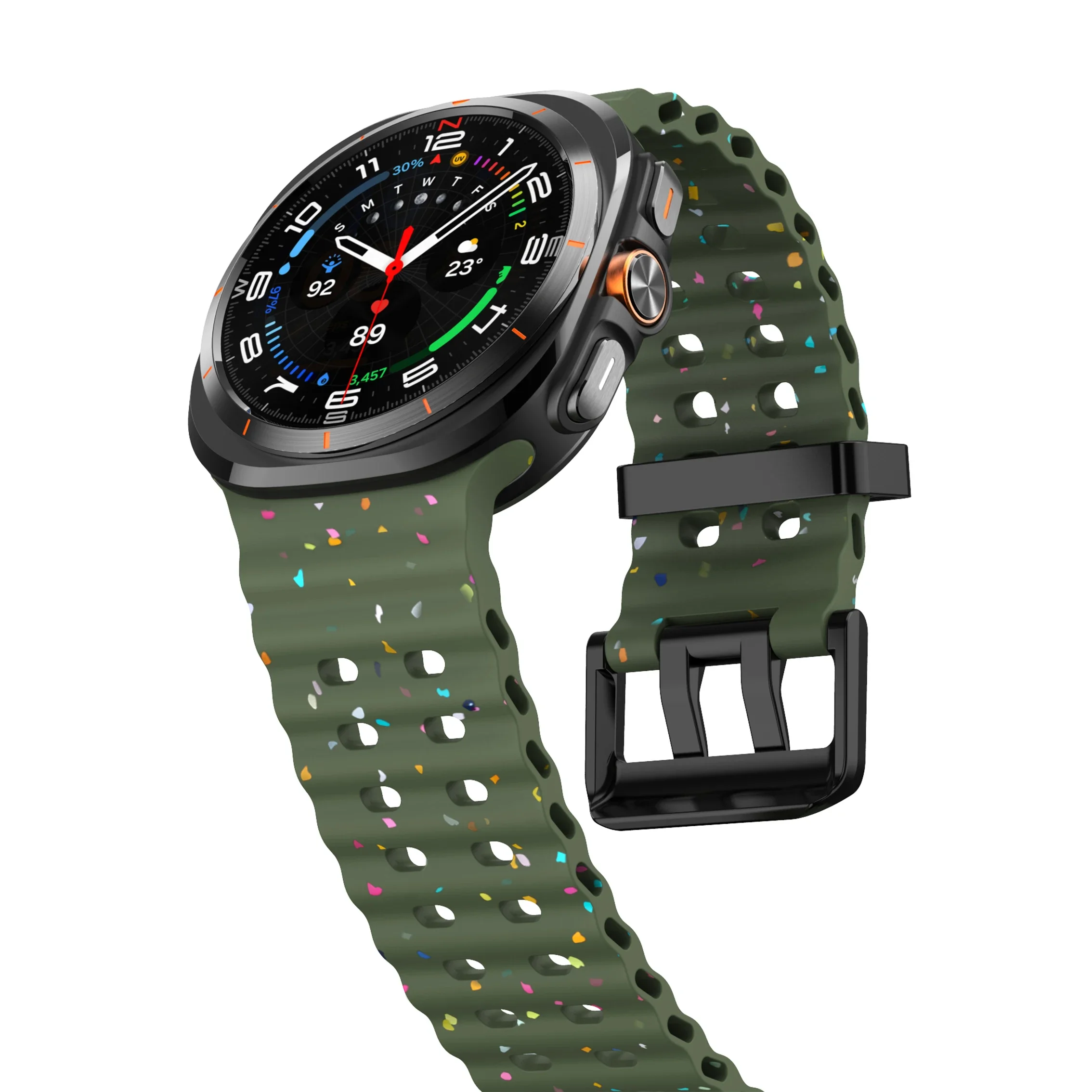 Luminous Silicone Strap Bracelet for Smartwatches - Universal Fit for Men and Women