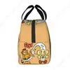 Custom Garfields Cat Cartoon Art Lunch Bag Men Women Warm Cooler Insulated Lunch Box for Kids School 2
