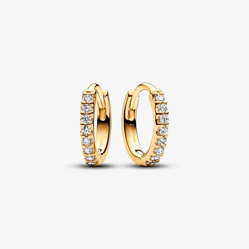 

Серьги-кольца Huggie из серебра 100% пробы, желтого цвета, блестящие, оригинальные, Европейский стиль, Брендовые женские украшения