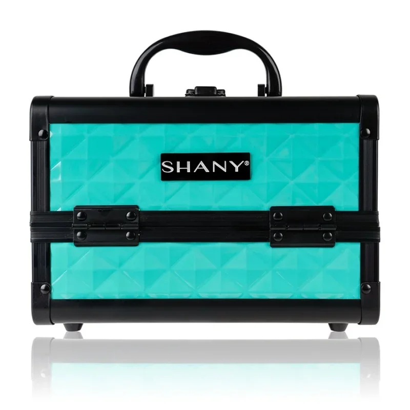 

Shany chic makeup train case cosmetic box portable makeup case cosmetics beauty organizer jewelry storage with locks, multi tra