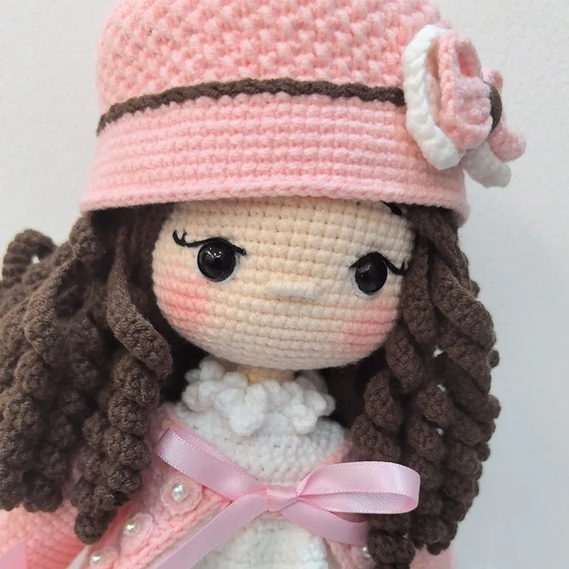 Handmade Knitting Doll Crochet Rosalin Girls Crochet Dolls For