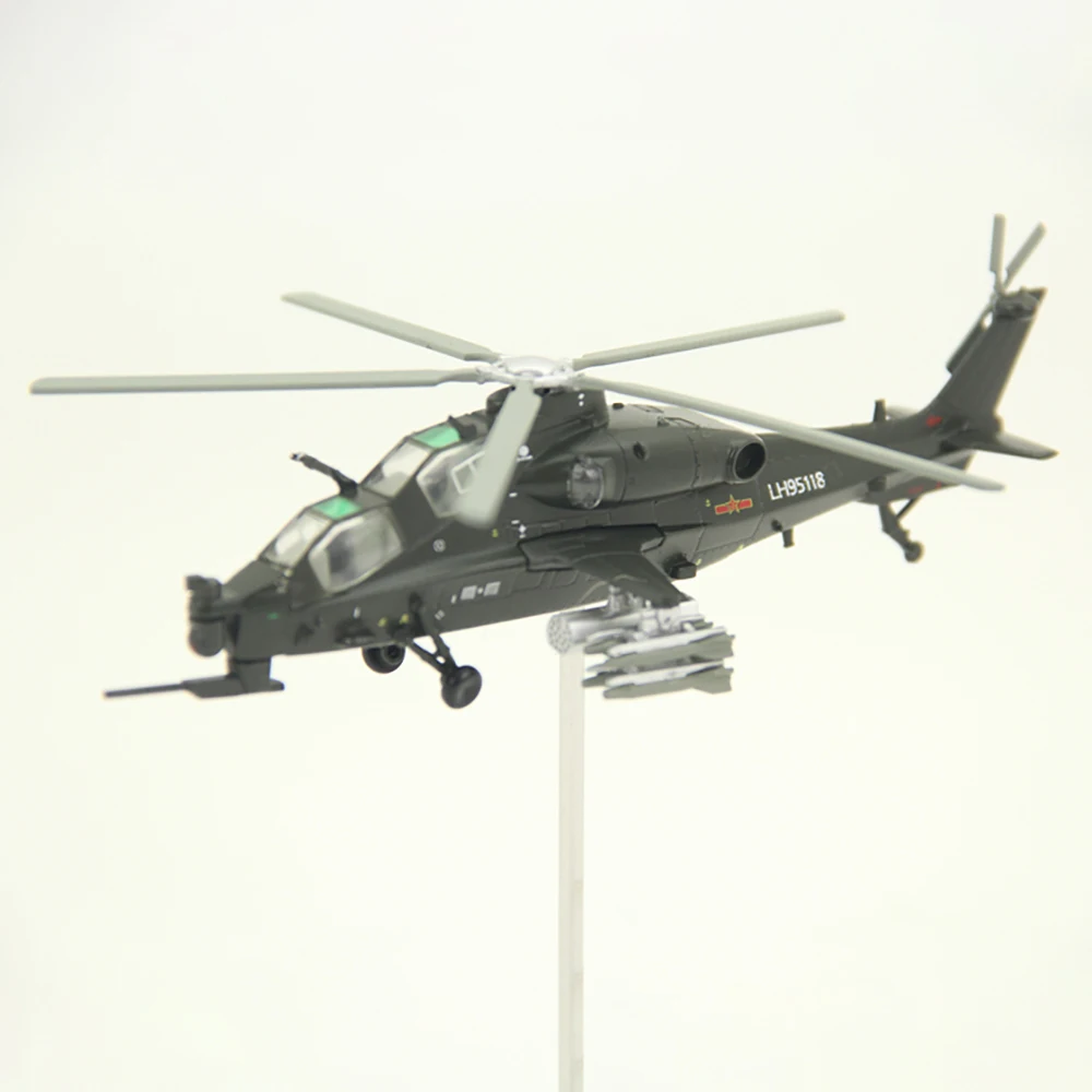 Modelo A Escala 1/72 De Helicóptero Z-20 – De Aleación, Colección Militar, 30x22x21 Cm, Con Soporte