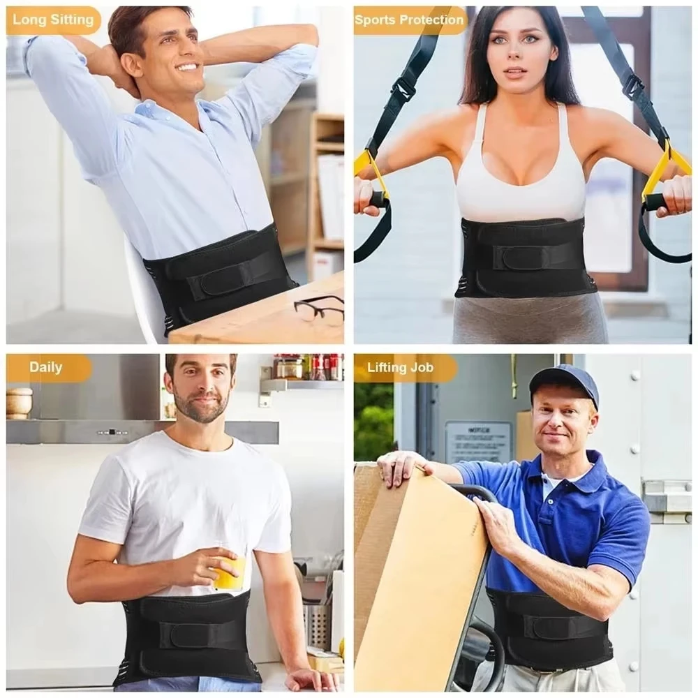 Lumbar Spine Support Belt Breathable Medical Orthopedic Orthopedic Bracket Adjustable Double Pull Back Belt Lumbar Muscle Relax