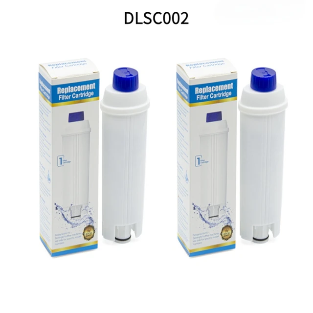 2 PACKS DLSC002 Water Filter Compatible with DeLonghi Coffee Machines  Replacement for ECAM, ESAM, ETAM, BCO, EC