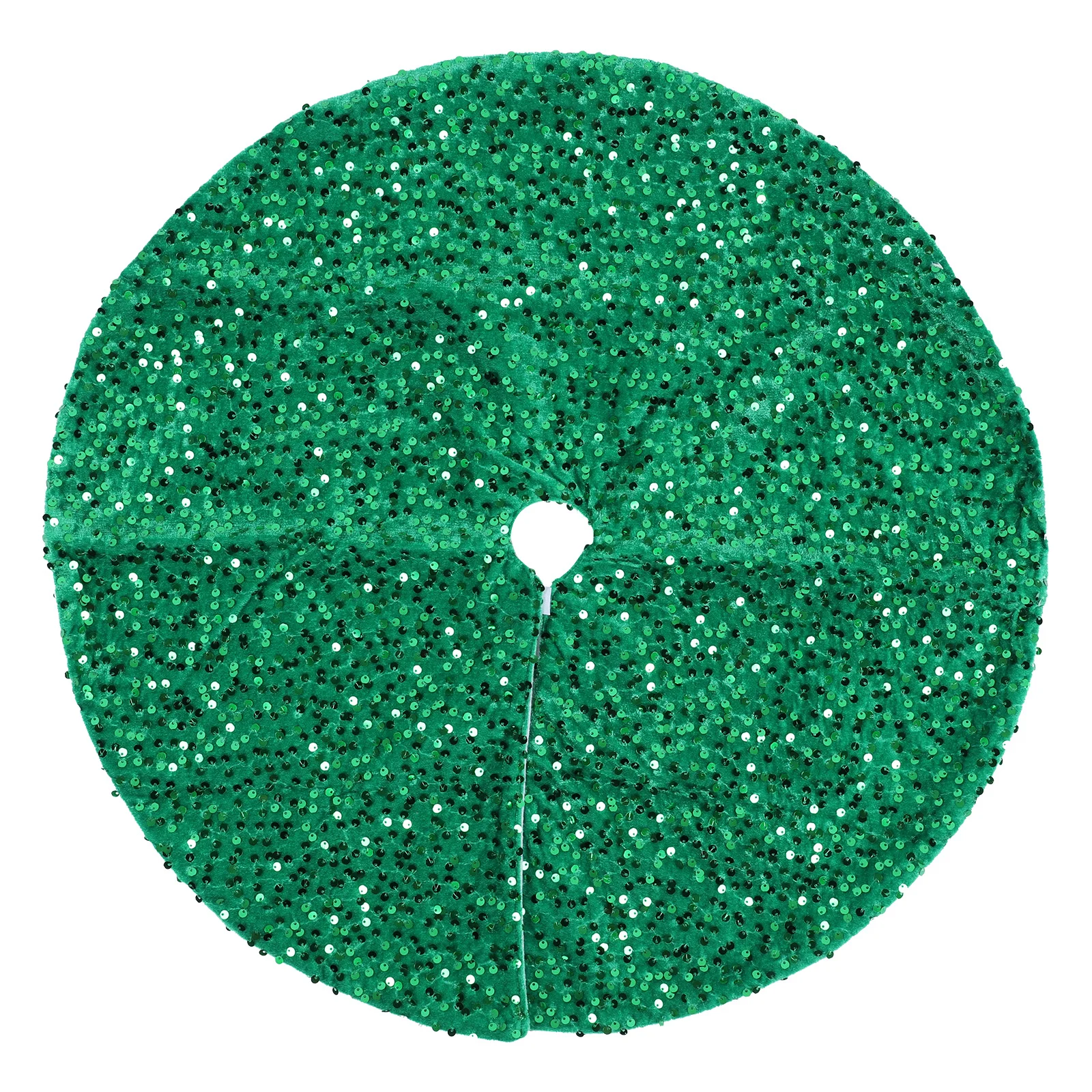 Sparkling Sequin Tree Skirt W/ Small Sequin Mini Xmas Tree Skirts (model 2)