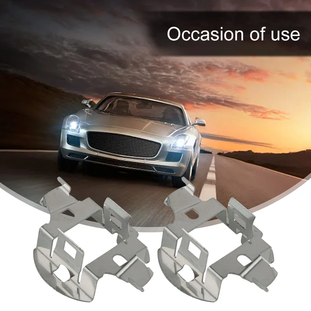 

2pcs Car H7 HID Headlight Bulb Holders Adapter Base Headlamp Socket Retainer For BMW E60 5 Series For Mercedes Models