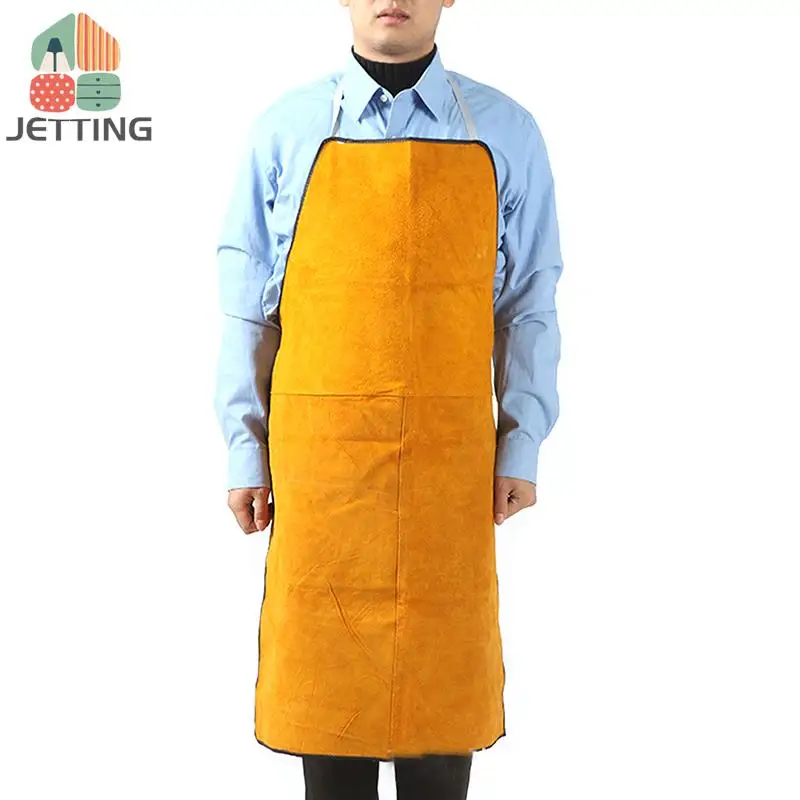 튼튼한 가죽 용접 앞치마, 소가죽 블랙스미스 앞치마, 내화성 자동차 수리 작업 용접기