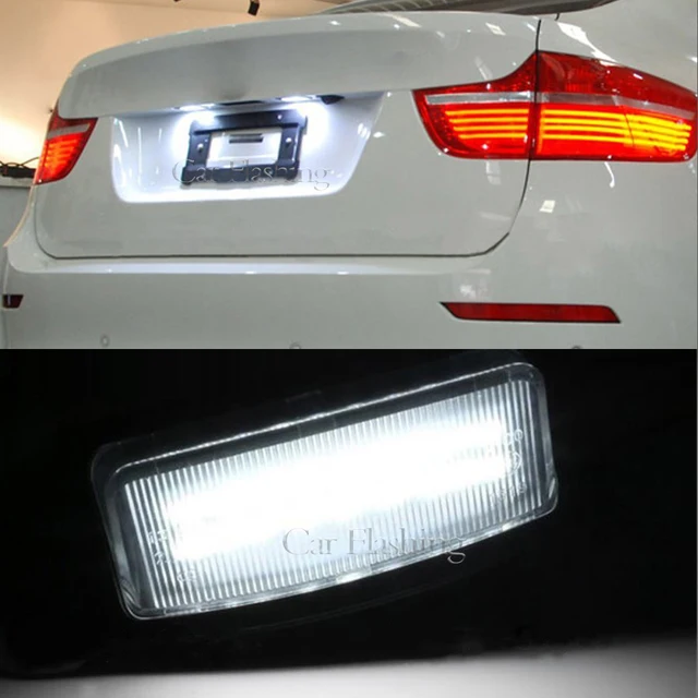 Error Free LED License number Plate Lights For Mitsubishi Outlander mk2 mk3 Eclipse 3 4 Cross Galant Lancer Sportback Xpander 6