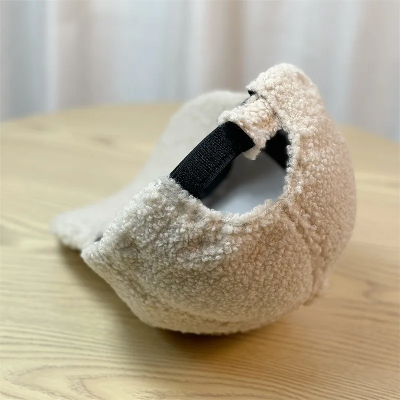 Men's and Women's Fashion Trend Baseball Cap Lamb's Wool Warm Hot Drilling Duck Tongue Cap Outdoor Street Rebound baseball caps baseball cap