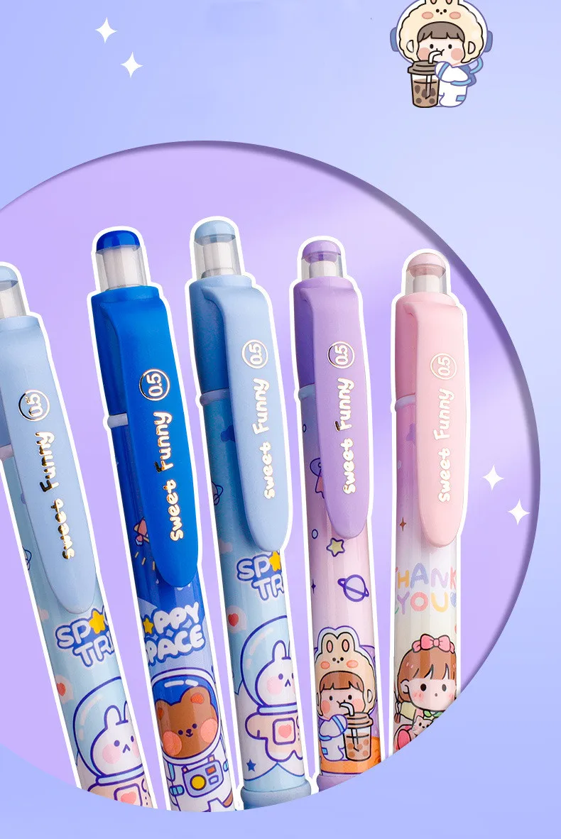 CRAYON GRAPHITE,A1Presse crayon à dessin animé 0.5mm, ensemble de