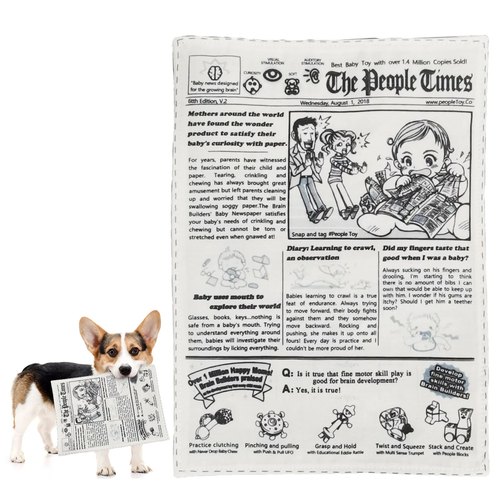 Funny Fake Newspaper - Dog Chew Toys
