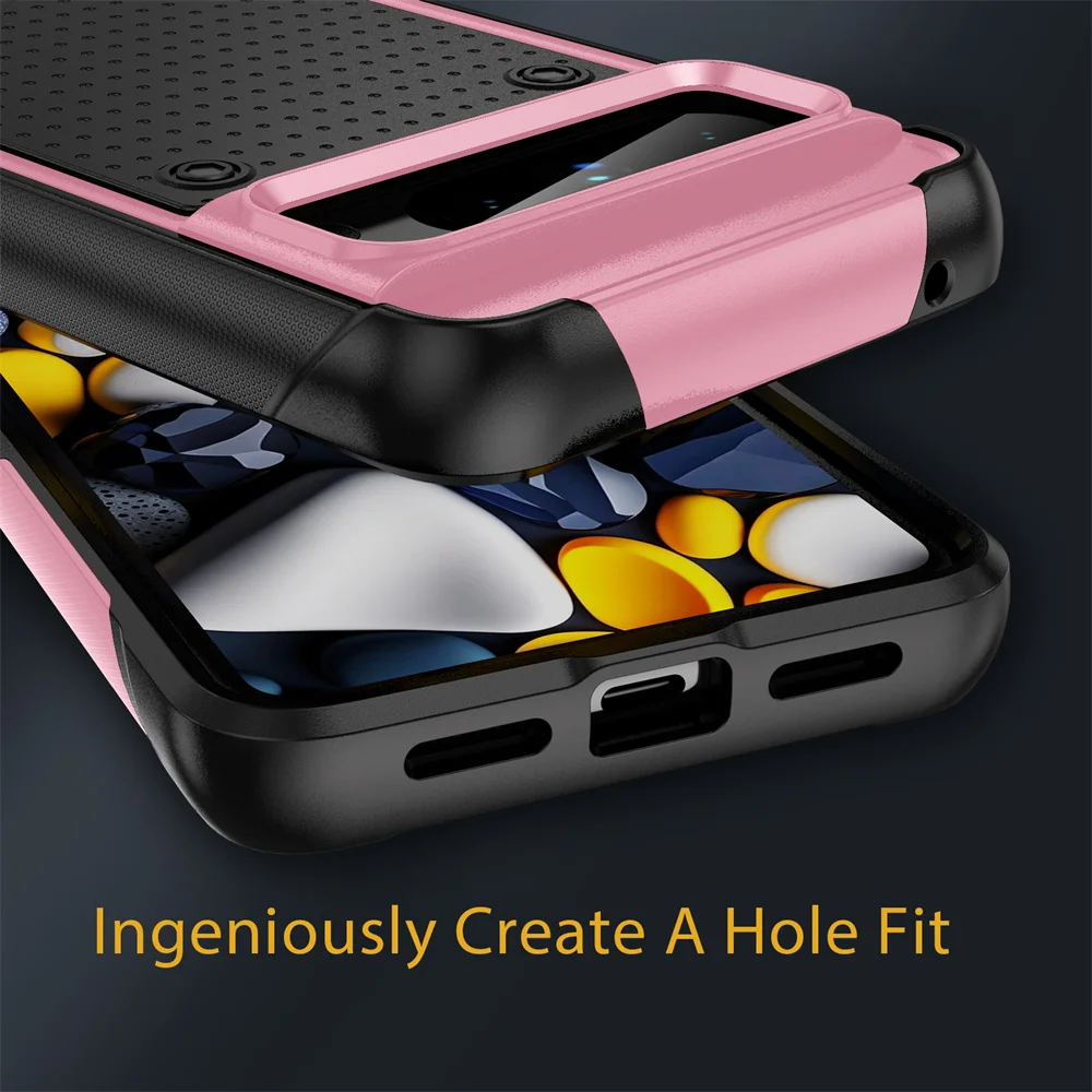 Luxury Military Grade Armor Shockproof Phone Case - Heavy Duty Full Protection PC+TPU Cover Bumper
