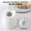 Electric Milk Frother Handheld Milk Frothers Wand Drink Mixer for Coffee Milk Foamer for Cappuccino Frappe Matcha Creamer PH313 2