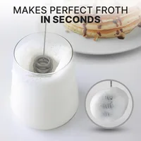 Electric Milk Frother Handheld Milk Frothers Wand Drink Mixer for Coffee Milk Foamer for Cappuccino Frappe Matcha Creamer PH313 2