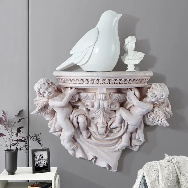 

European-style Angel Wall Hanging Decoration 3D Three-dimensional Character Ornament Art Cute Angel Wall Hanging Interior Decor