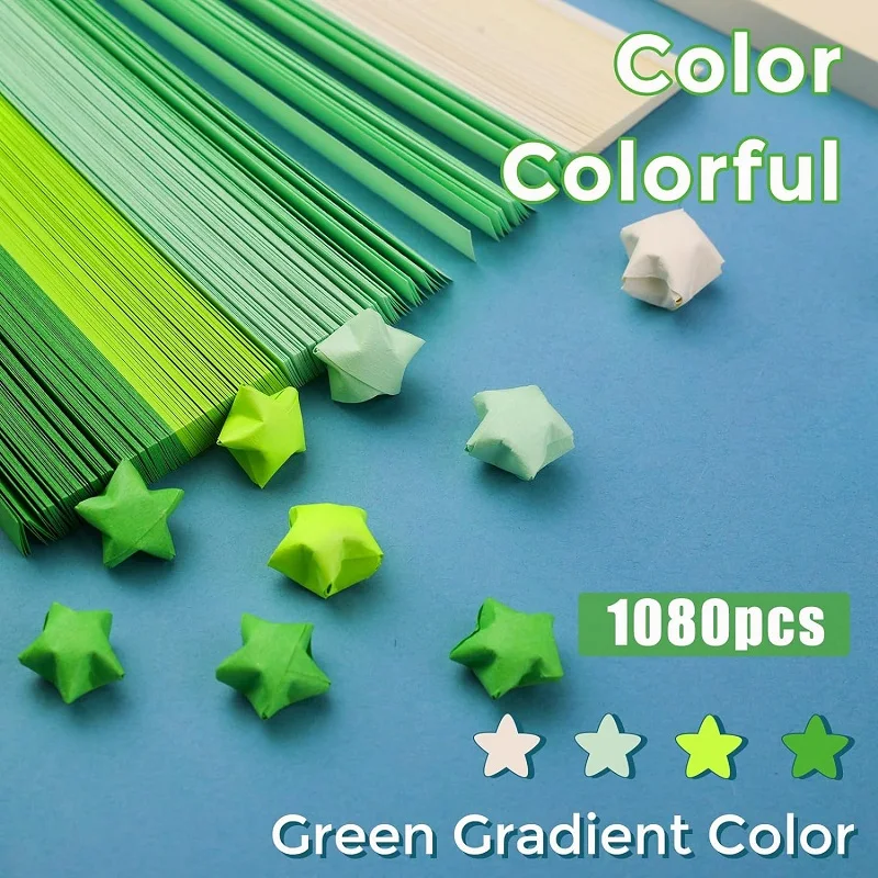 Origami Paper for Lucky Star Decoration 1080 Sheets