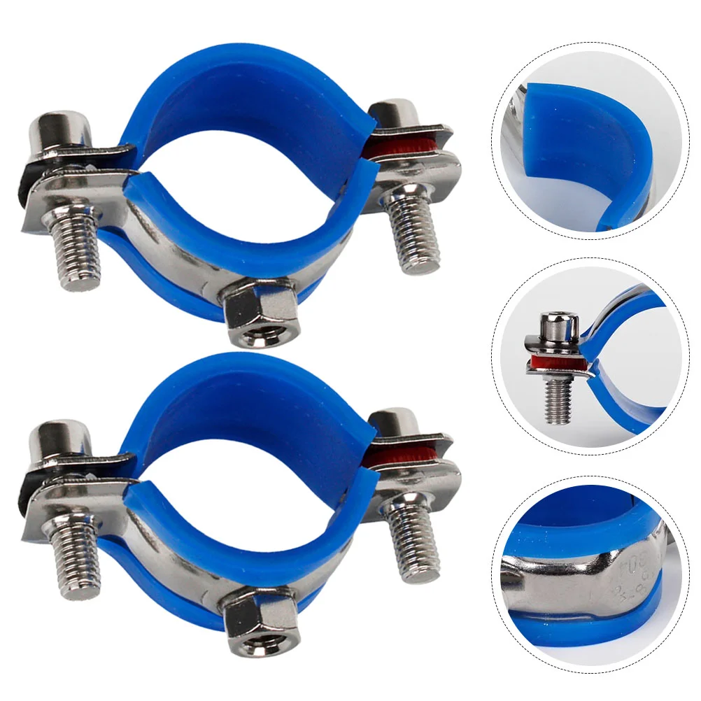 2 Pcs Office Chair Protector Stop Sinking Saver Replacement Piston Clamp Kit Stainless Steel for