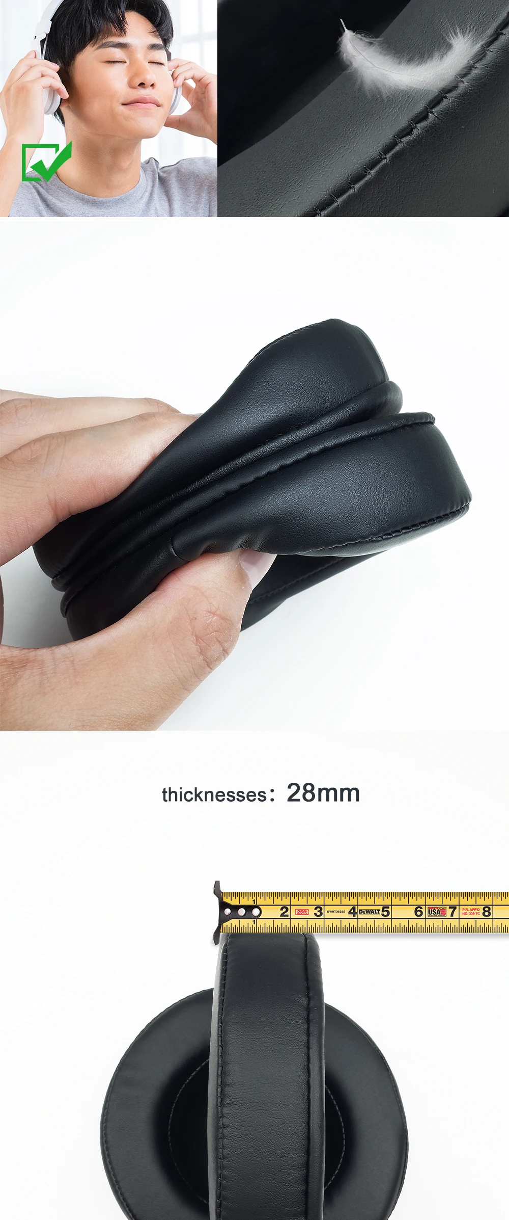 Earphone pads For XIBERIA S22 replacement Earpads headphones Mesh cloth Memory Covers Sponge Soft Protein Accessories
