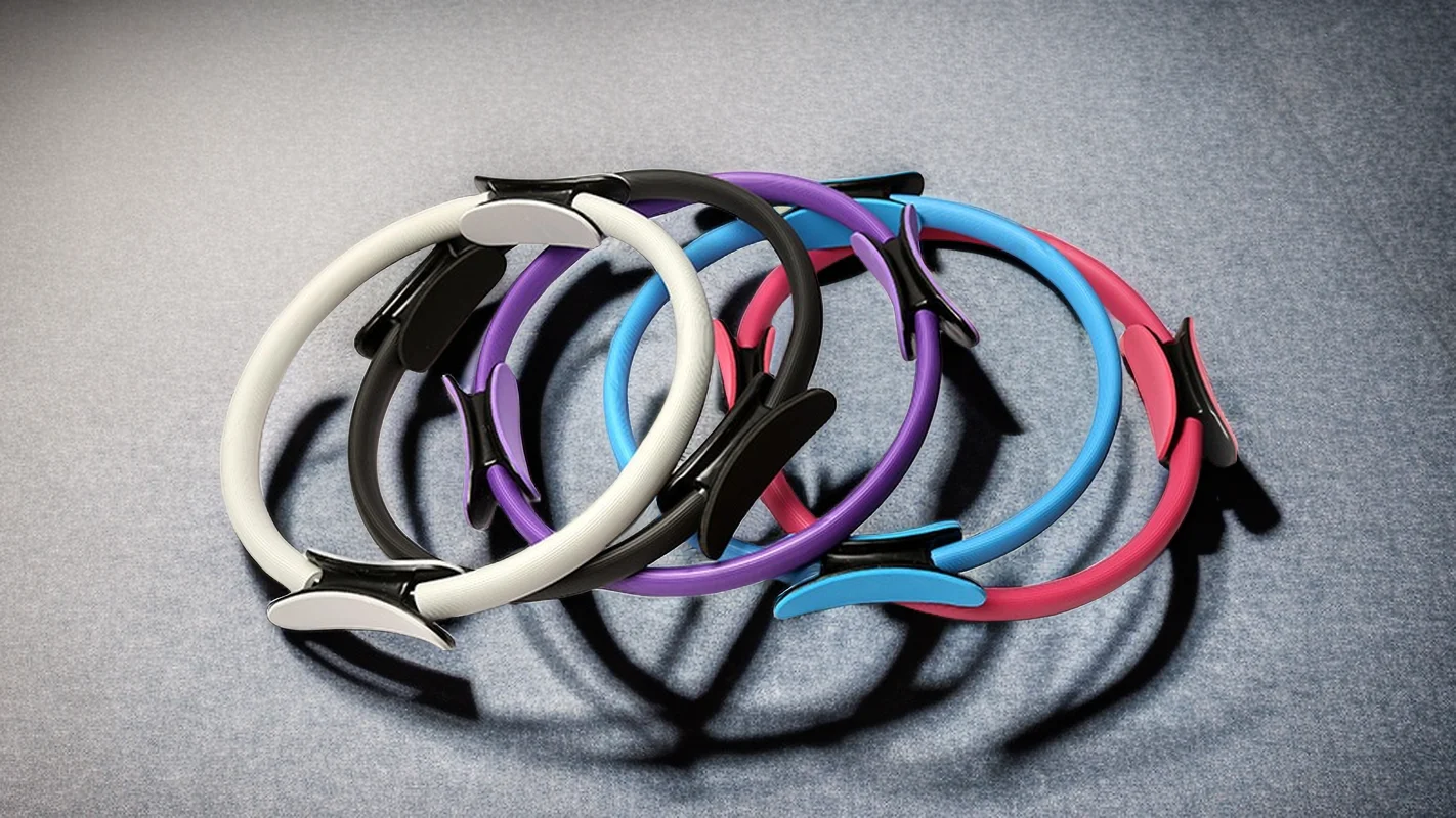 Pilates Ring With Double Handles For Fitness And Yoga Exercises_voghion.com