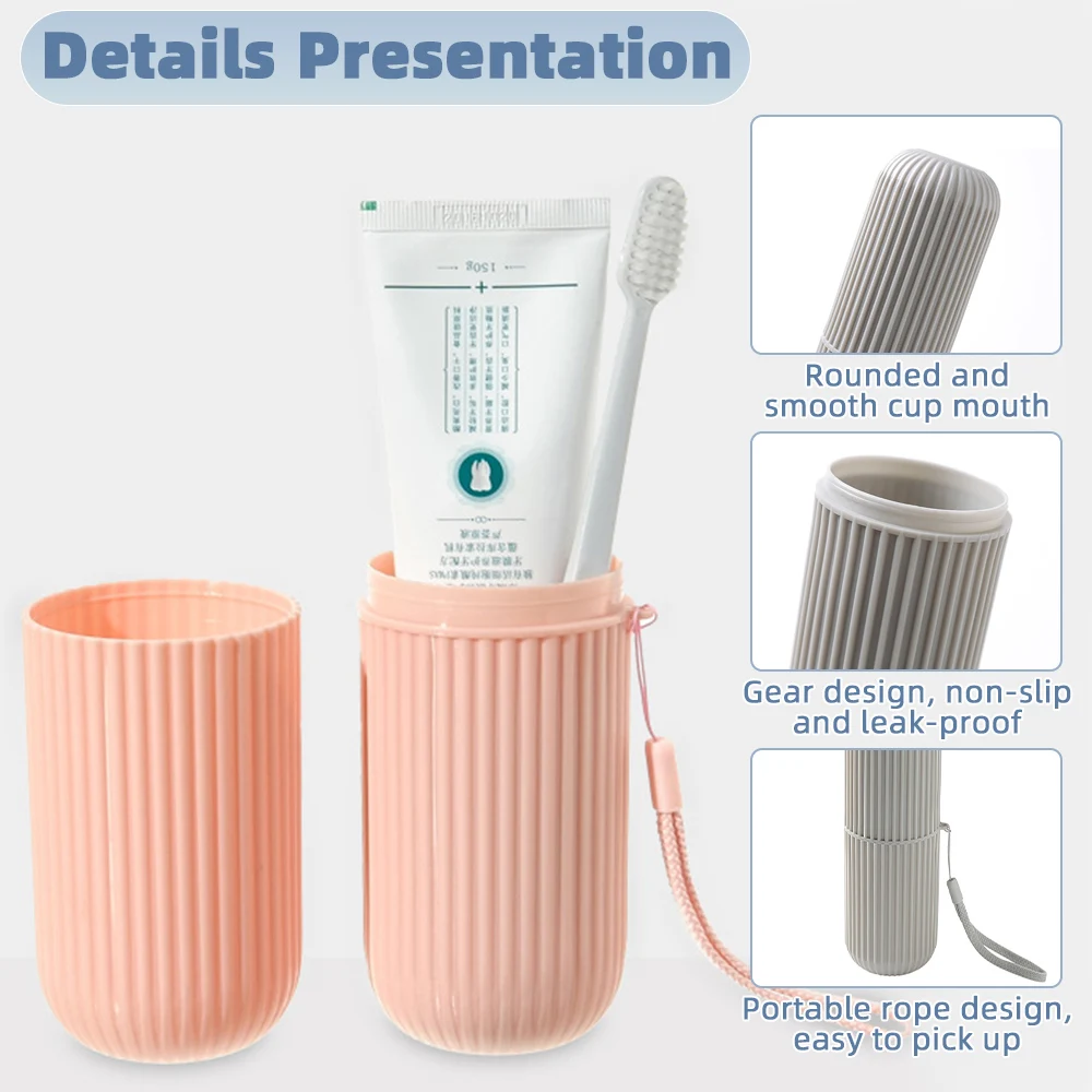 Travel Portable Toothbrush Holder Bathroom Toothpaste Cup Storage Case Organizer Travel Toiletries Storage Box toothbrush holder toothbrush case toothbrush storage box