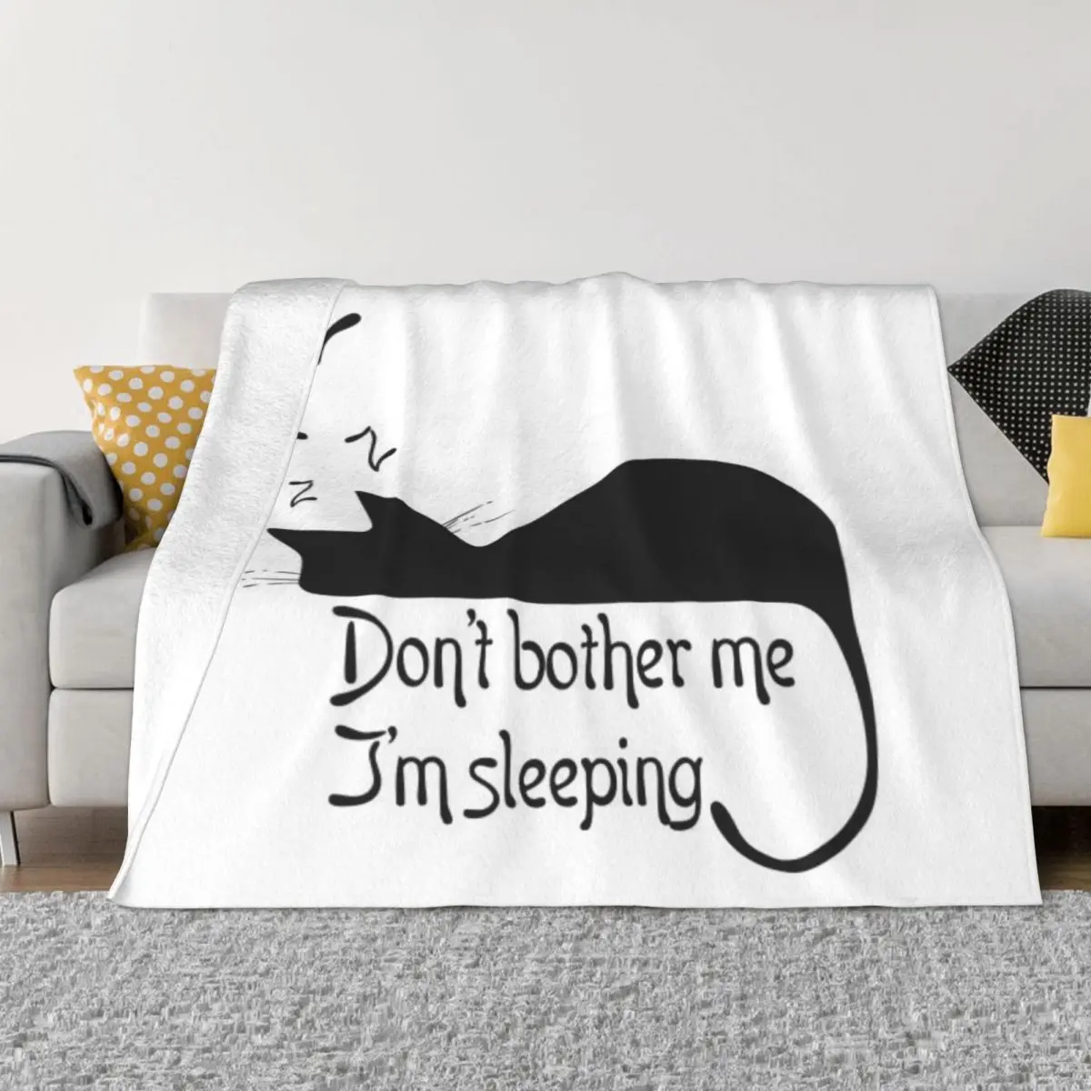 

Не мешите мне, я спал, мягкое Флисовое одеяло в стиле ретро, портативное, для спальни, несколько стилей