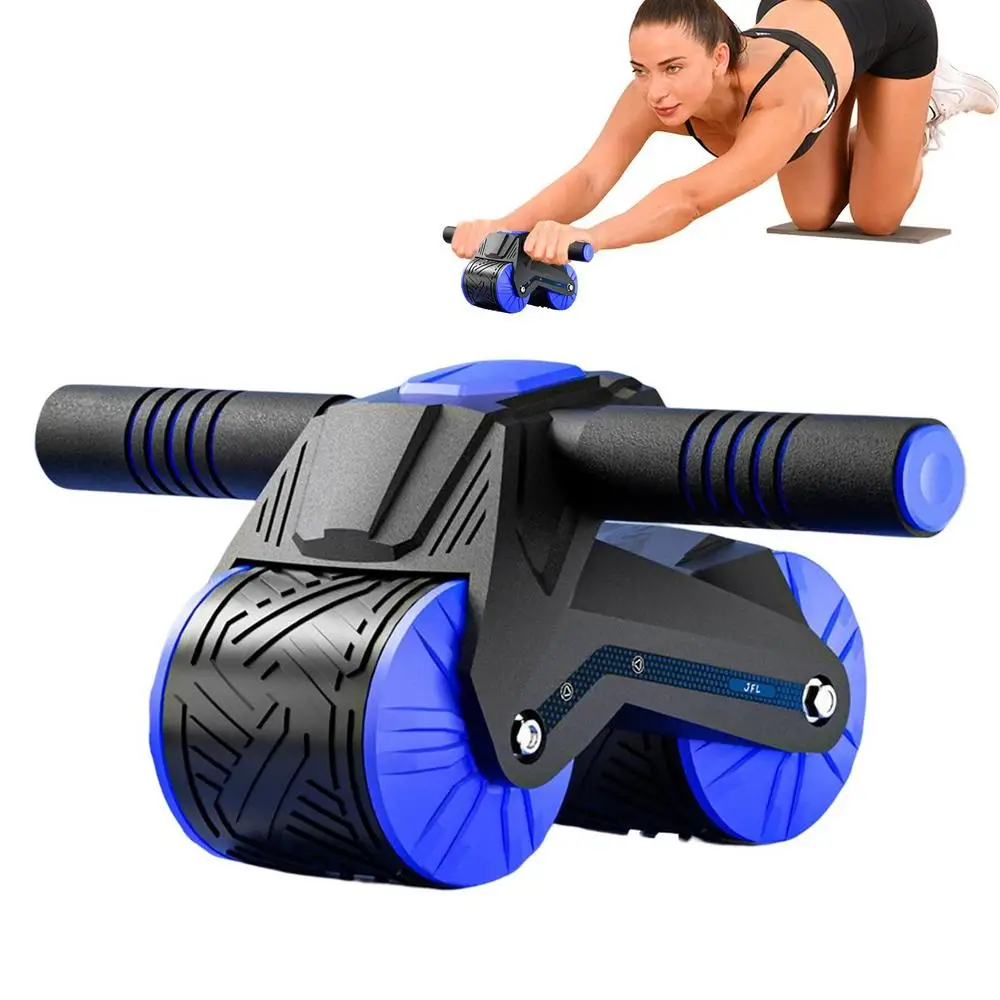 Description Picture 2 of itemAbdominal Ab Roller Automatic Rebound Ab Roller For Abs Workout Two Wheels Upgraded Exercising Wheel Ab Wheel Roller