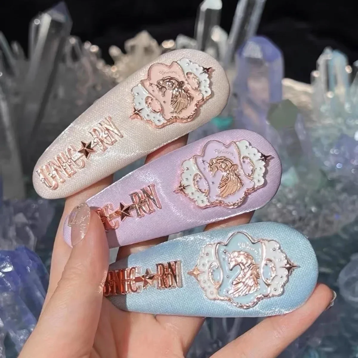 

Unicorn/Strawberry Rococo/Chocolate Series Barrettes