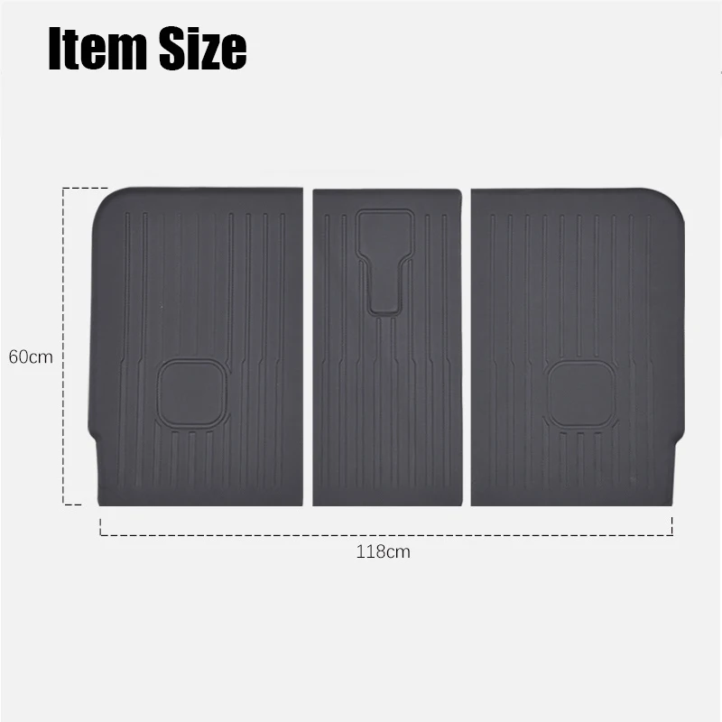 Rear Row Seats Back Protector Anti-Kick Pad Cover car seat protector back seat protector For Tesla Model Y 5-Seater XPE Dirtyproof Seat Back Mats