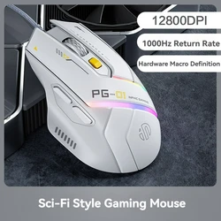 Inphic RGB Light Gaming Mouse with Macro Programming and High Precision DPI (PG1)