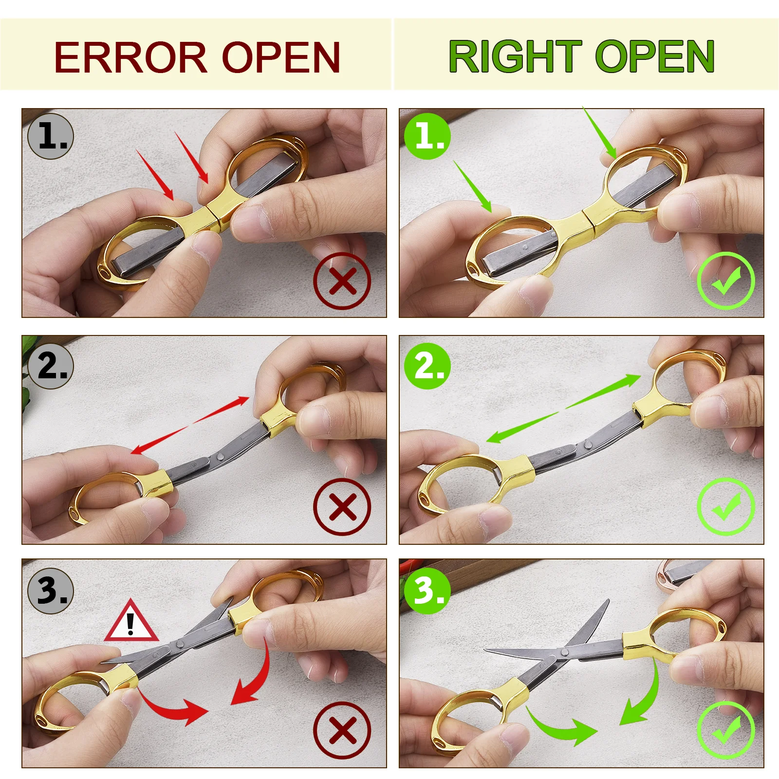 접이식 가위 포켓 여행 작은 공예 날카로운 블레이드 비상 미니 접이식 여행 자수 가위 스레드 재단사 가위