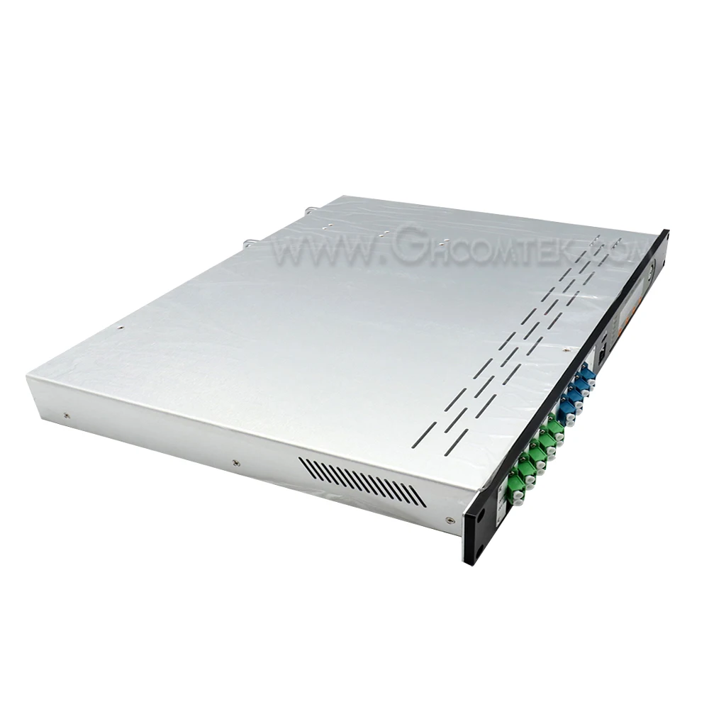 8 port 20dbm WDM  With Switch 2 Input Fiber Optical Amplifier PON EDFA Multi-Port  Power Out Single Power Supply