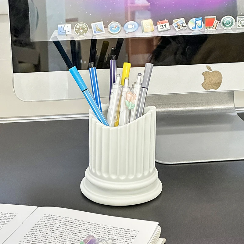 Creative Design of Ancient Greek Style Roman Column Pen Container Home Pen Holder Desktop Storage Preferred for Holiday Gifts 6